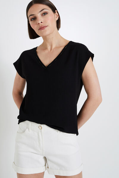 Blouse manches courtes femme