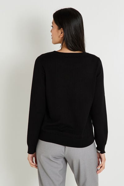 Pull col rond femme