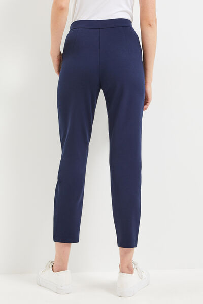 Pantalon cigarette raccourci