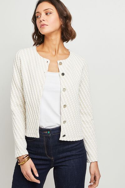 Veste maille matelassée femme