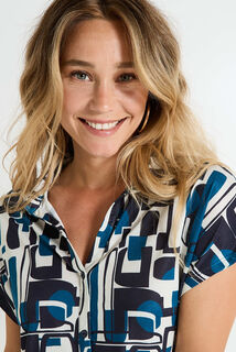 T-shirt col chemise femme