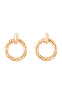 Boucles d'oreilles cercles ciselés 