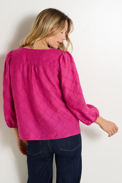 Blouse brodée femme