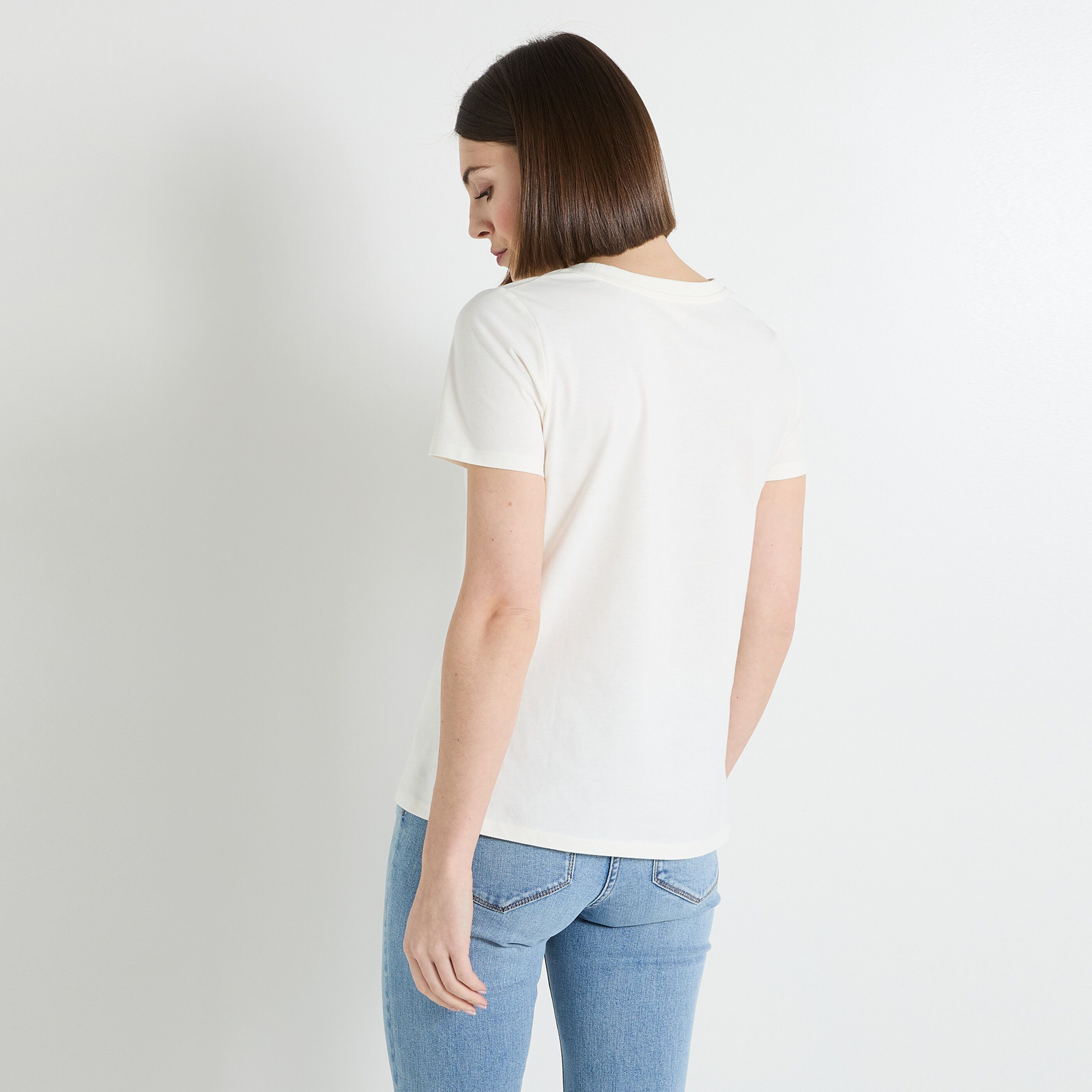 T-shirt col rond femme