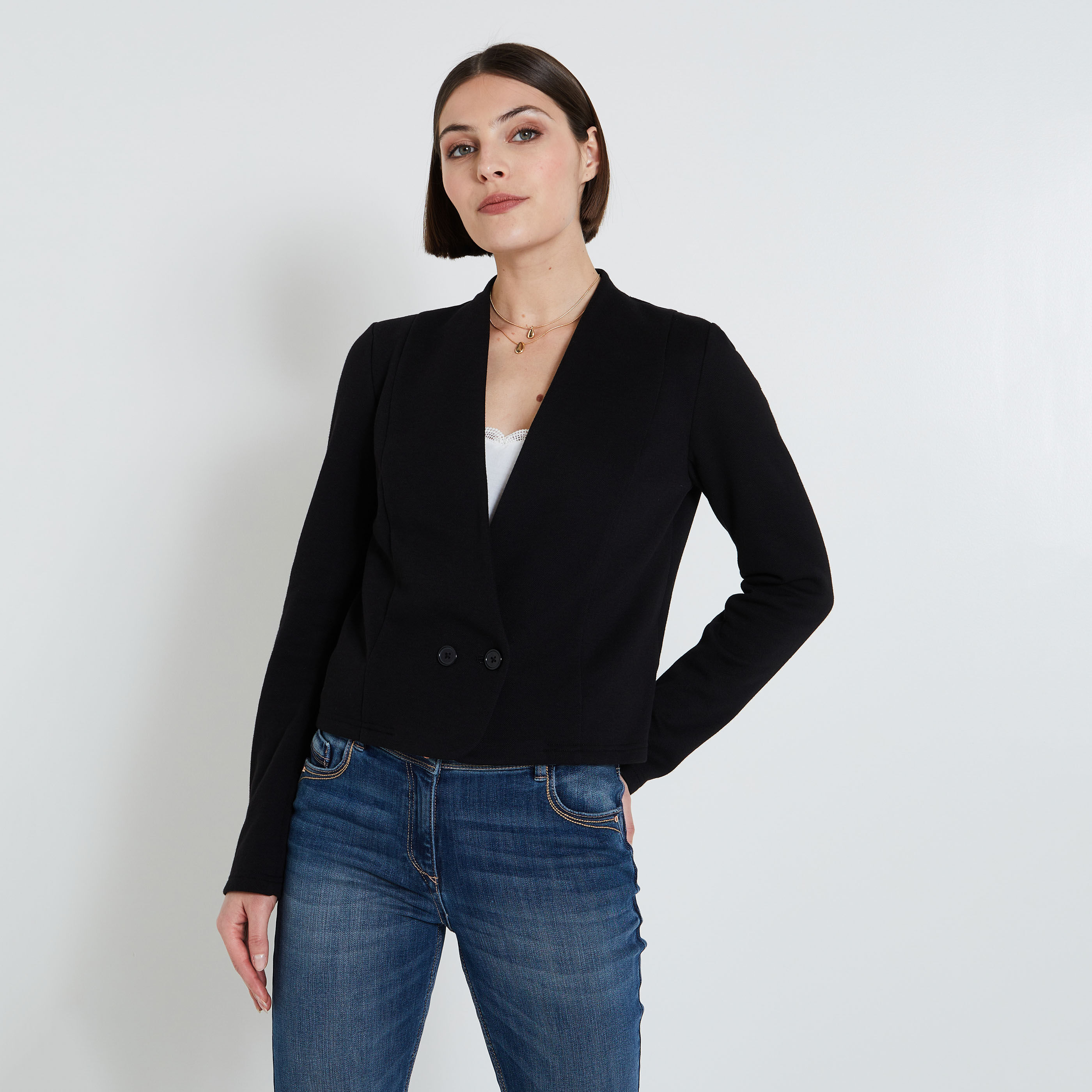 Veste bolero noire femme 2025