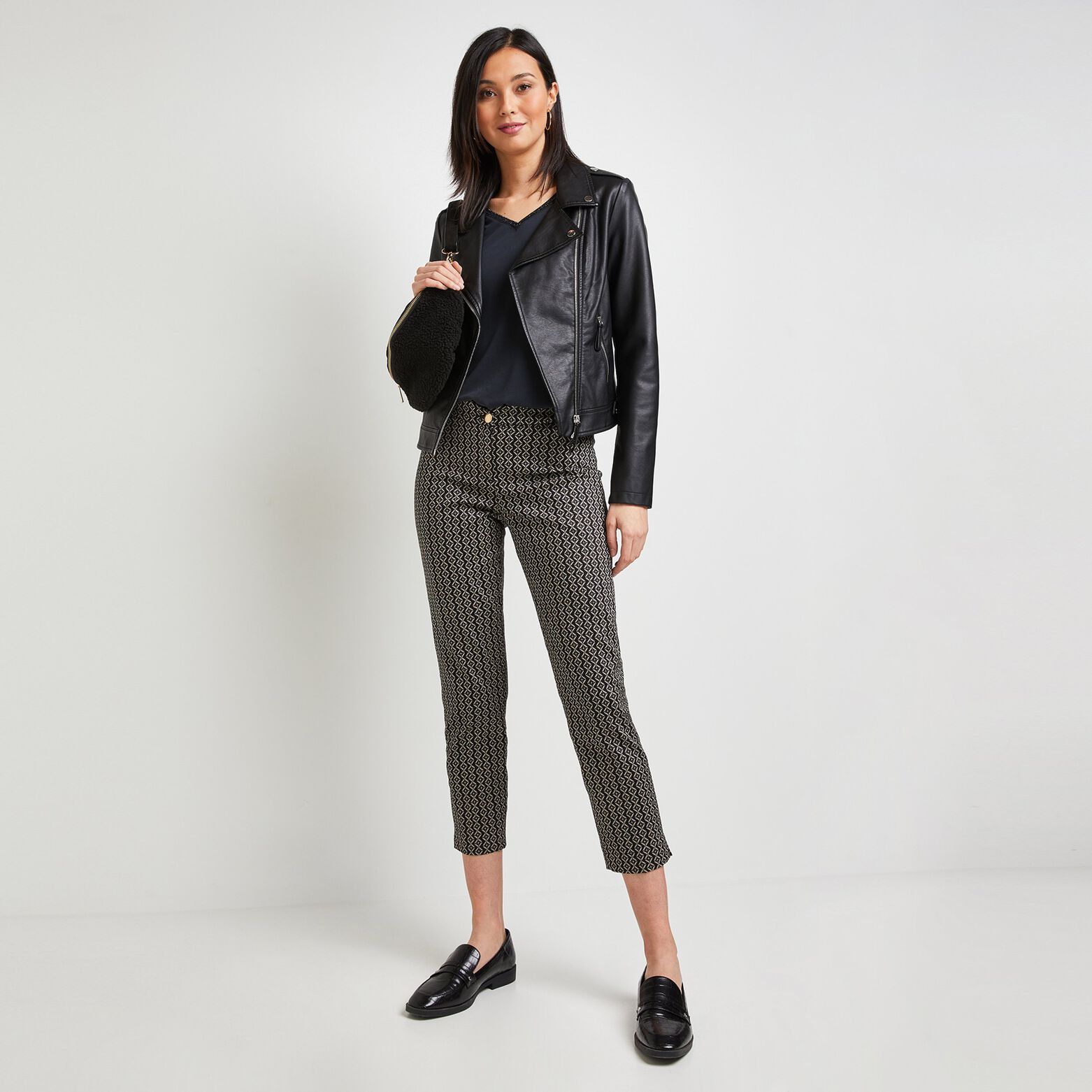 Pantalon raccourci femme