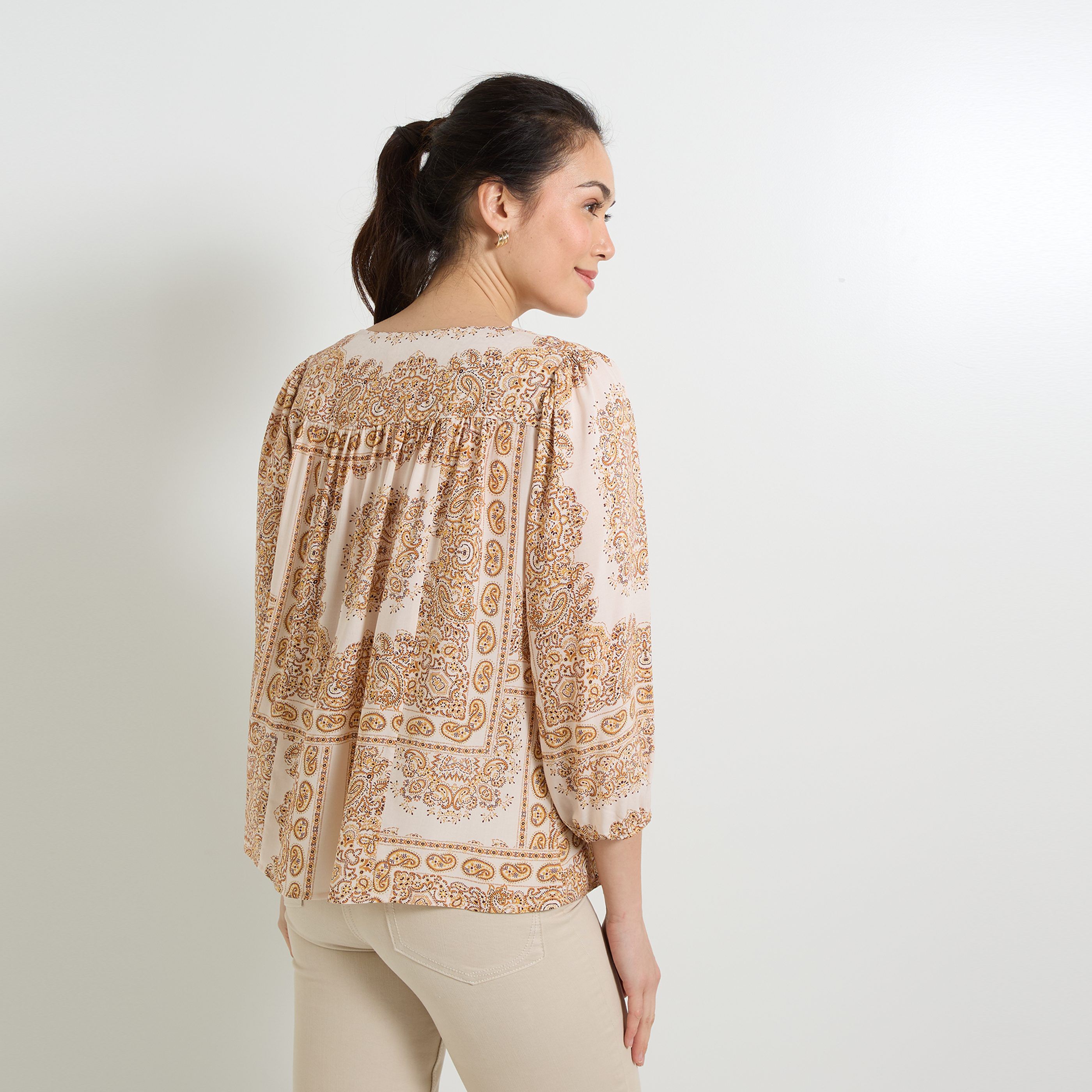 Blouse imprim&eacute;e femme