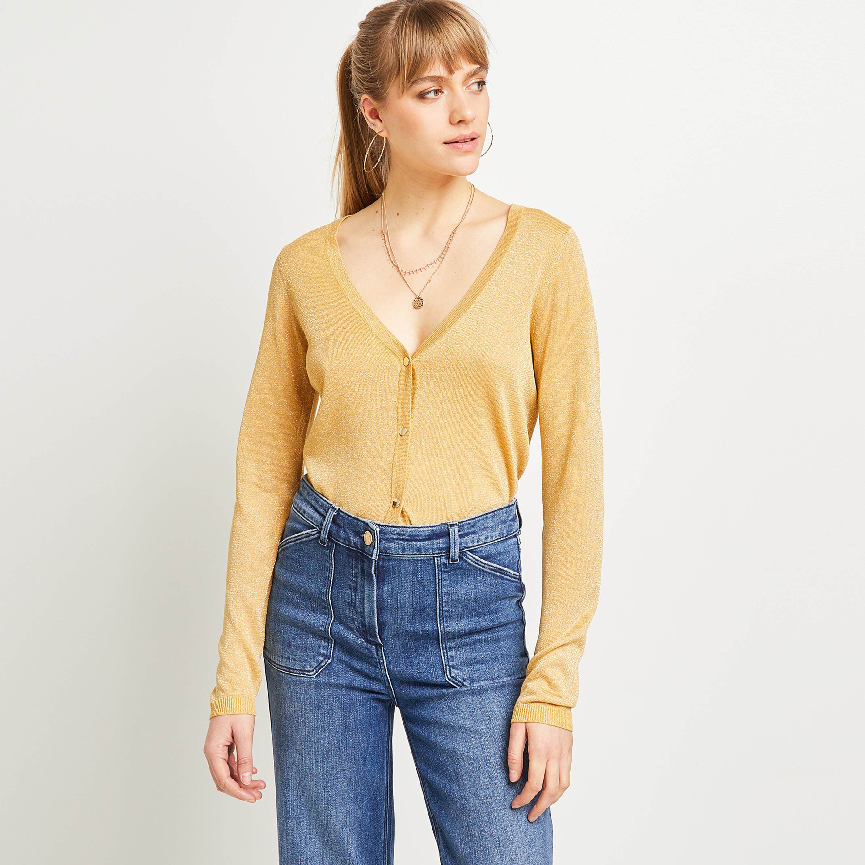 Gilet manche longue femme on sale