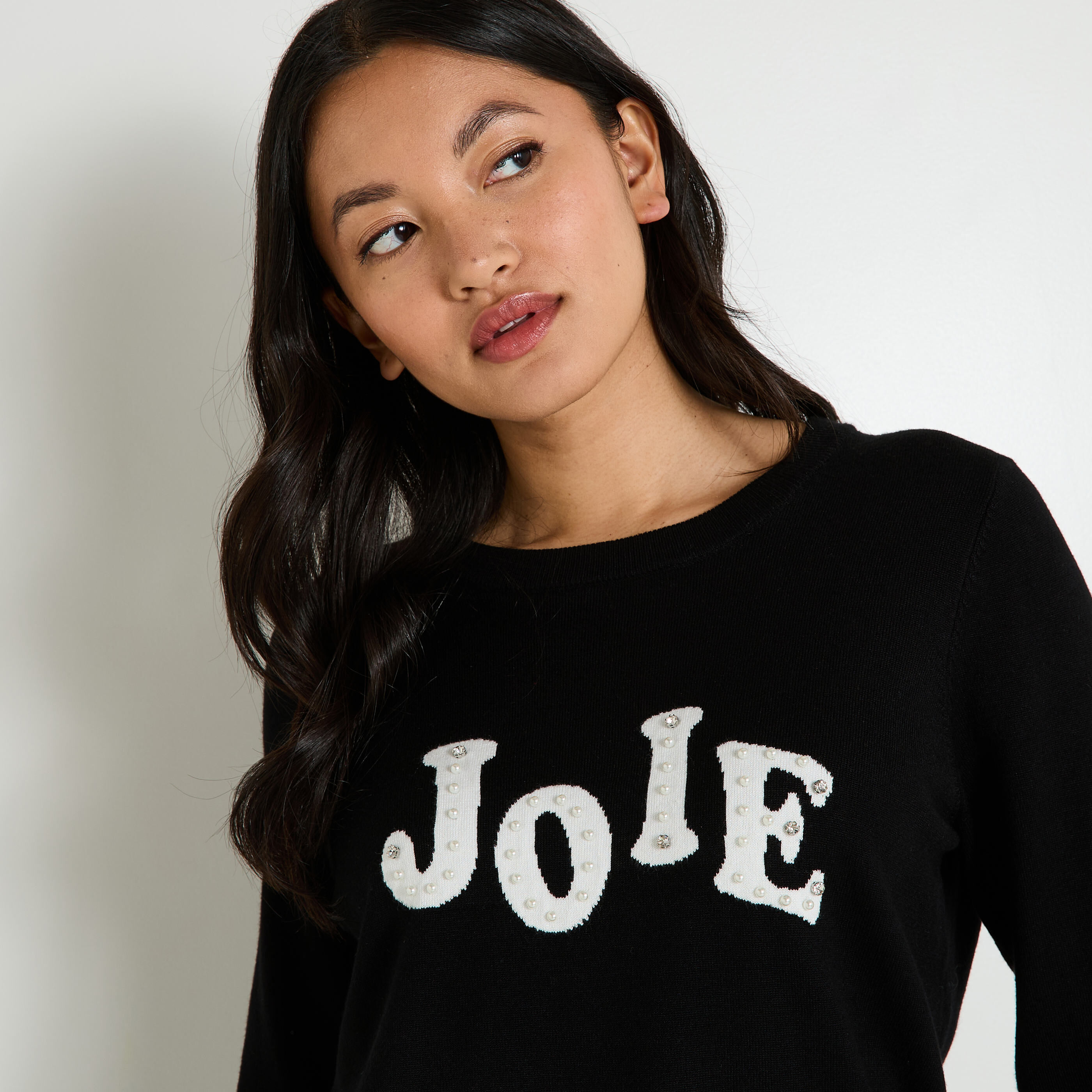 Pull col rond femme