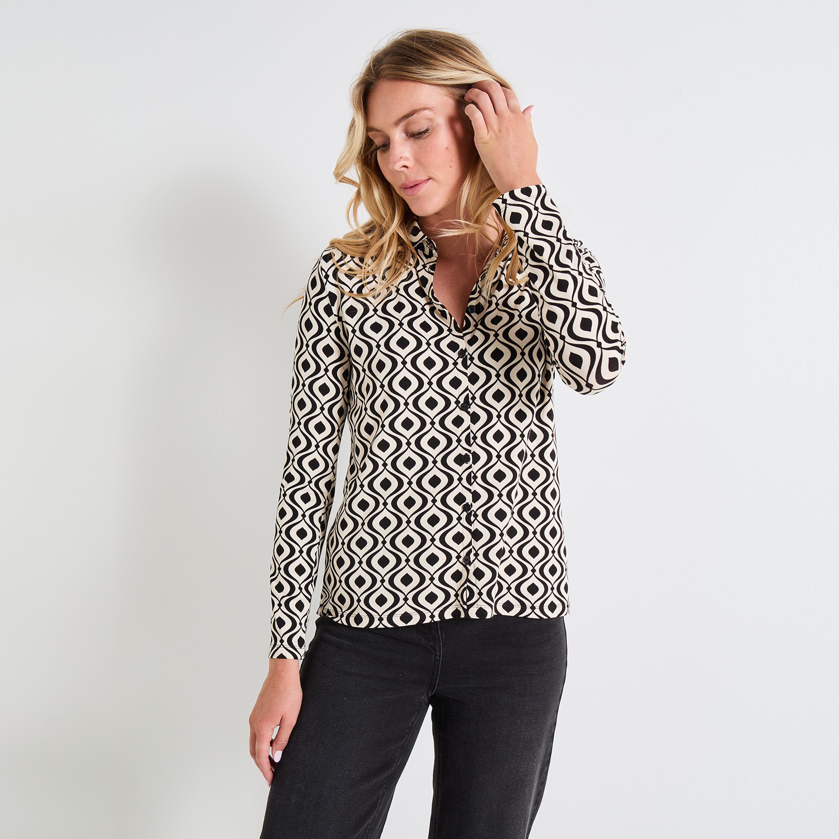 Chemisier manches longues femme