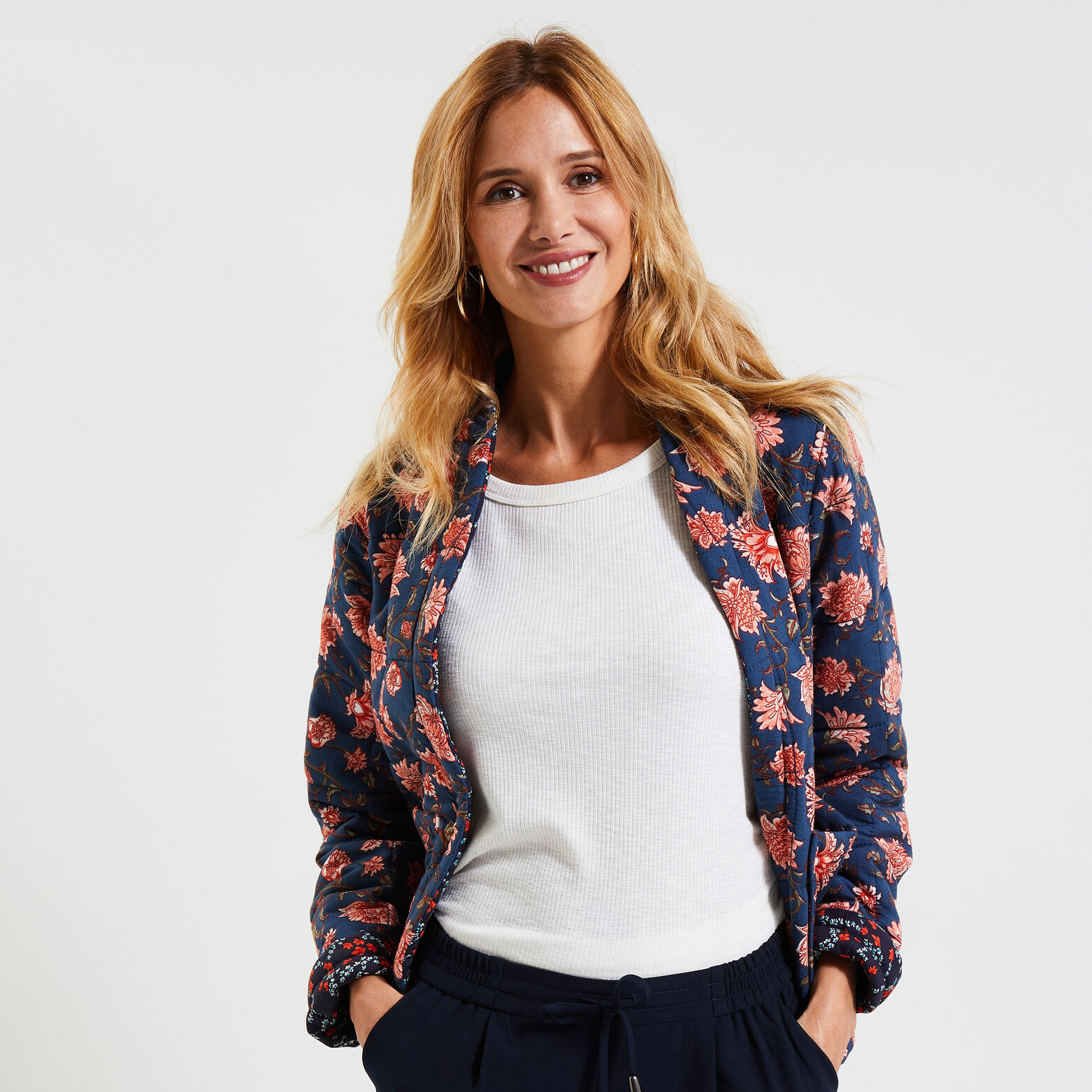 Veste réversible matelassée femme
