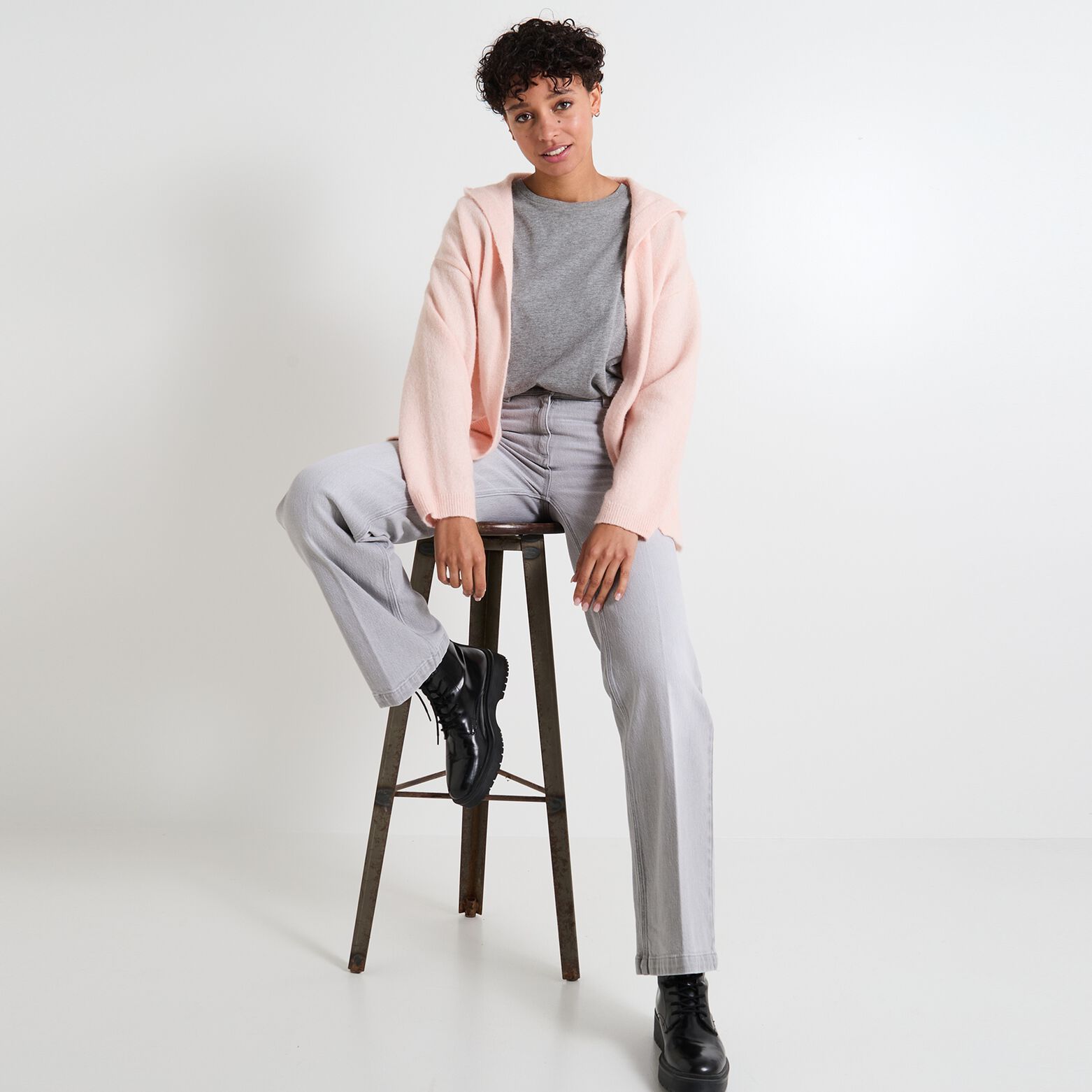 Gilet mi-long femme