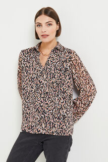 Blouse voile imprimée femme