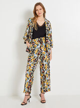 Pantalon fluide imprimé femme