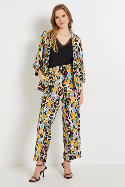 Pantalon fluide imprimé femme