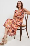 robe longue imprimée femme