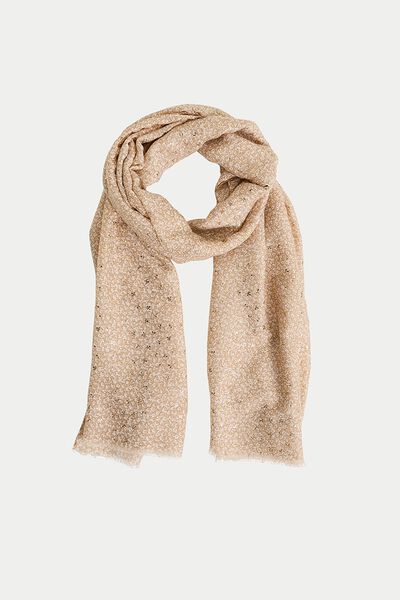 Étole imprimé fleuri femme