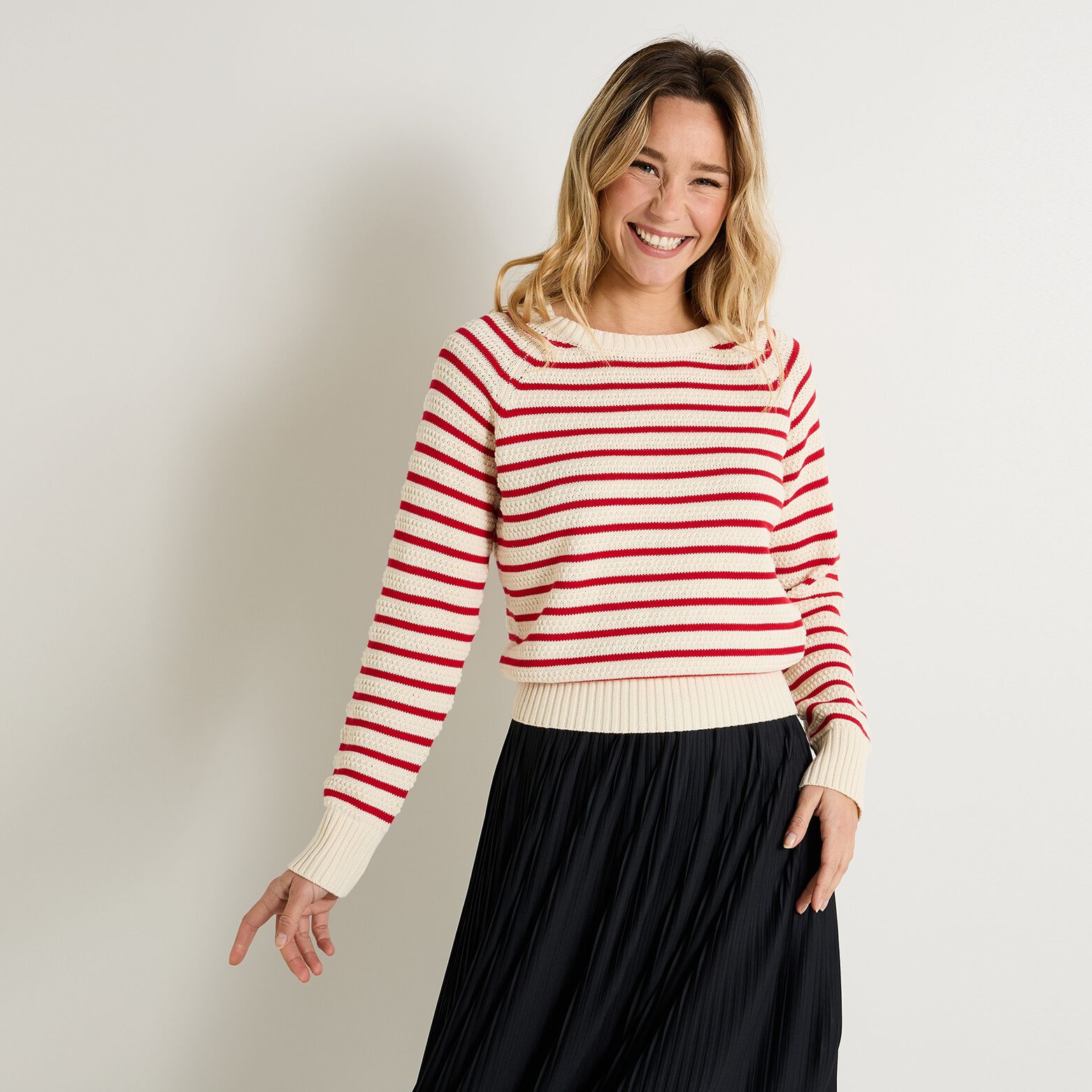 Pull col rond femme