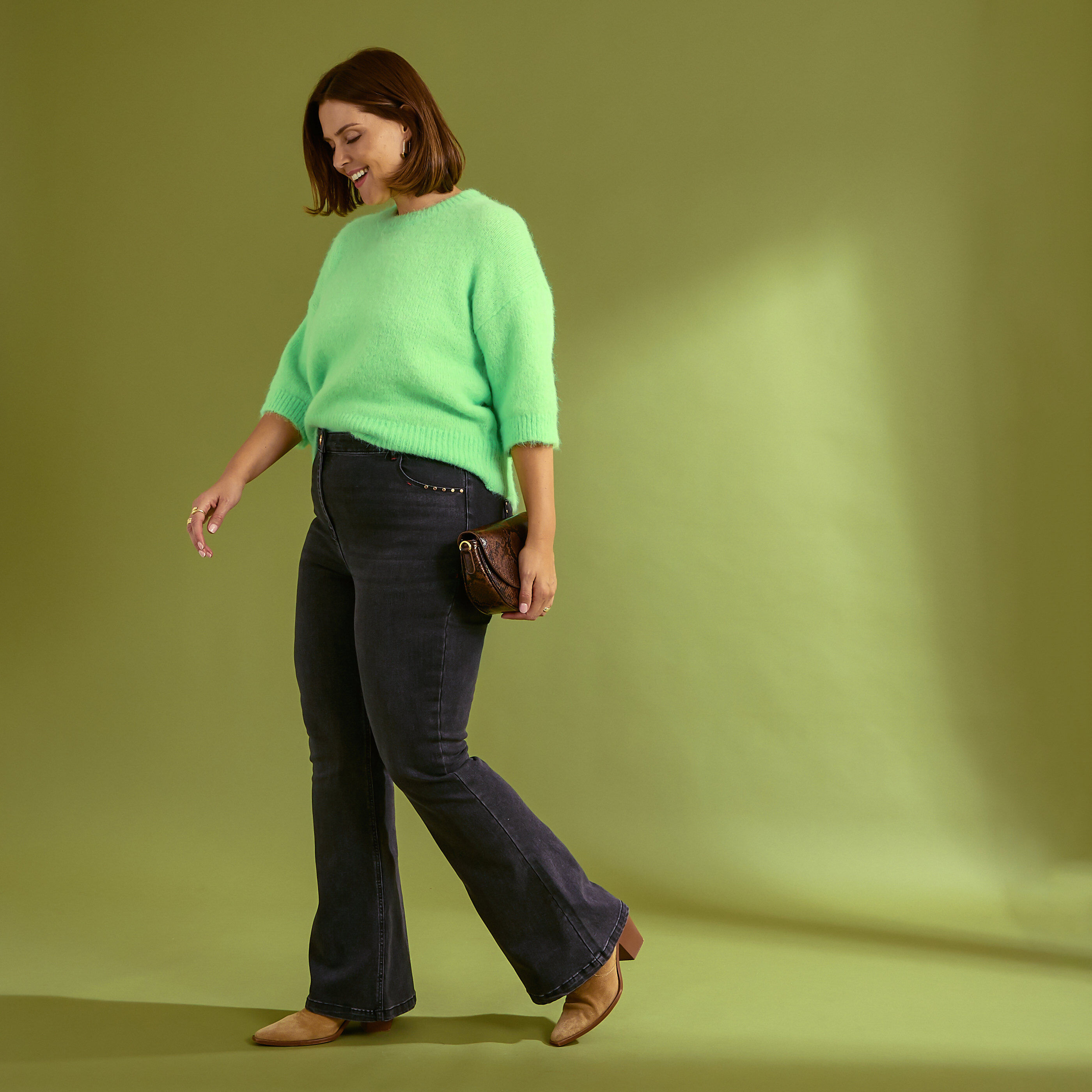 Pull manches courtes femme