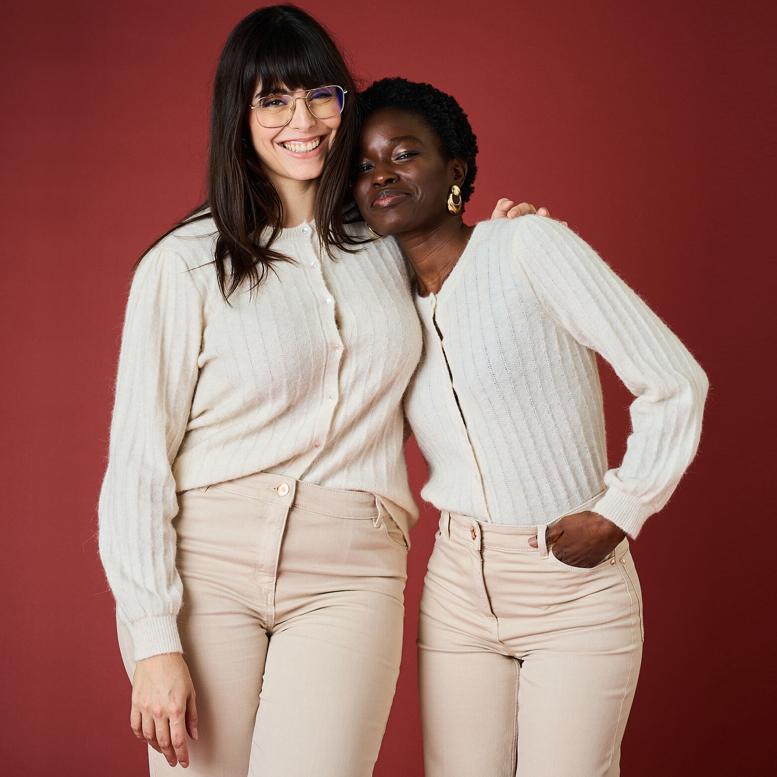 Gilet boutonné femme