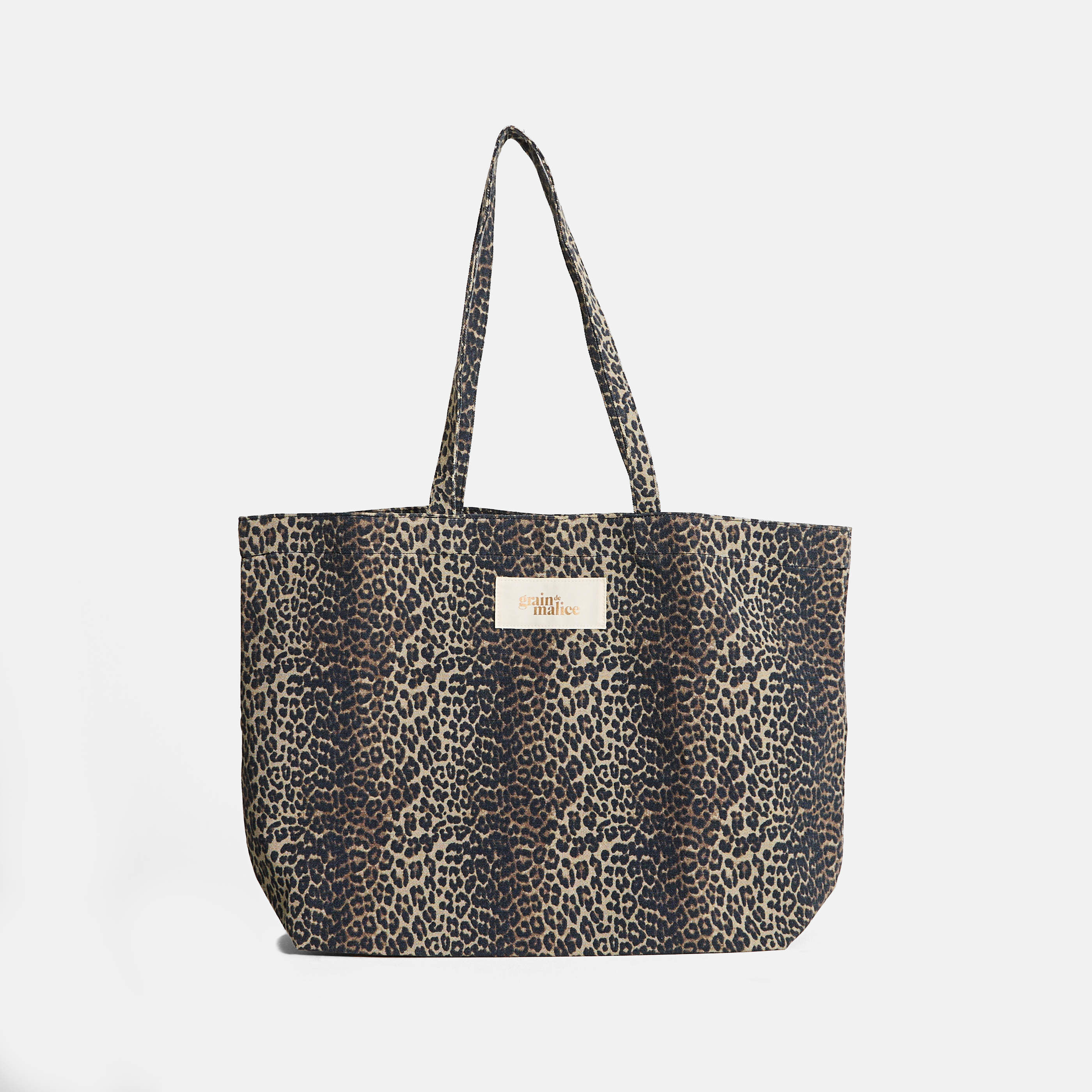 Tote bag imprim&eacute; l&eacute;opard femme