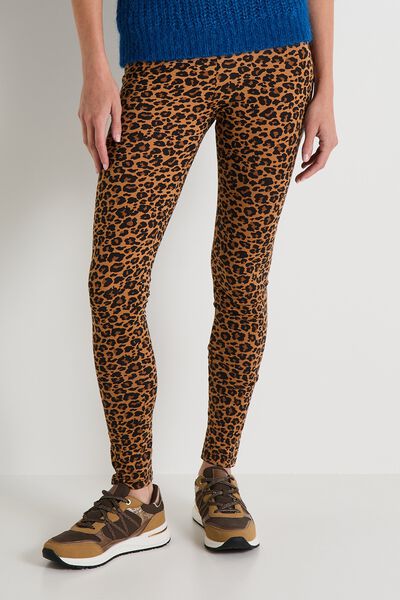 legging imprimé léopard femme