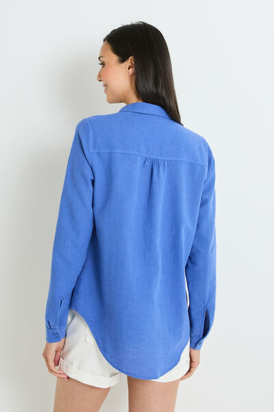 Blouse en coton et lin femme