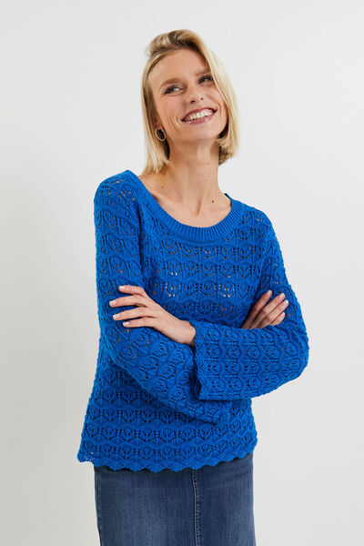 Pull ajouré femme