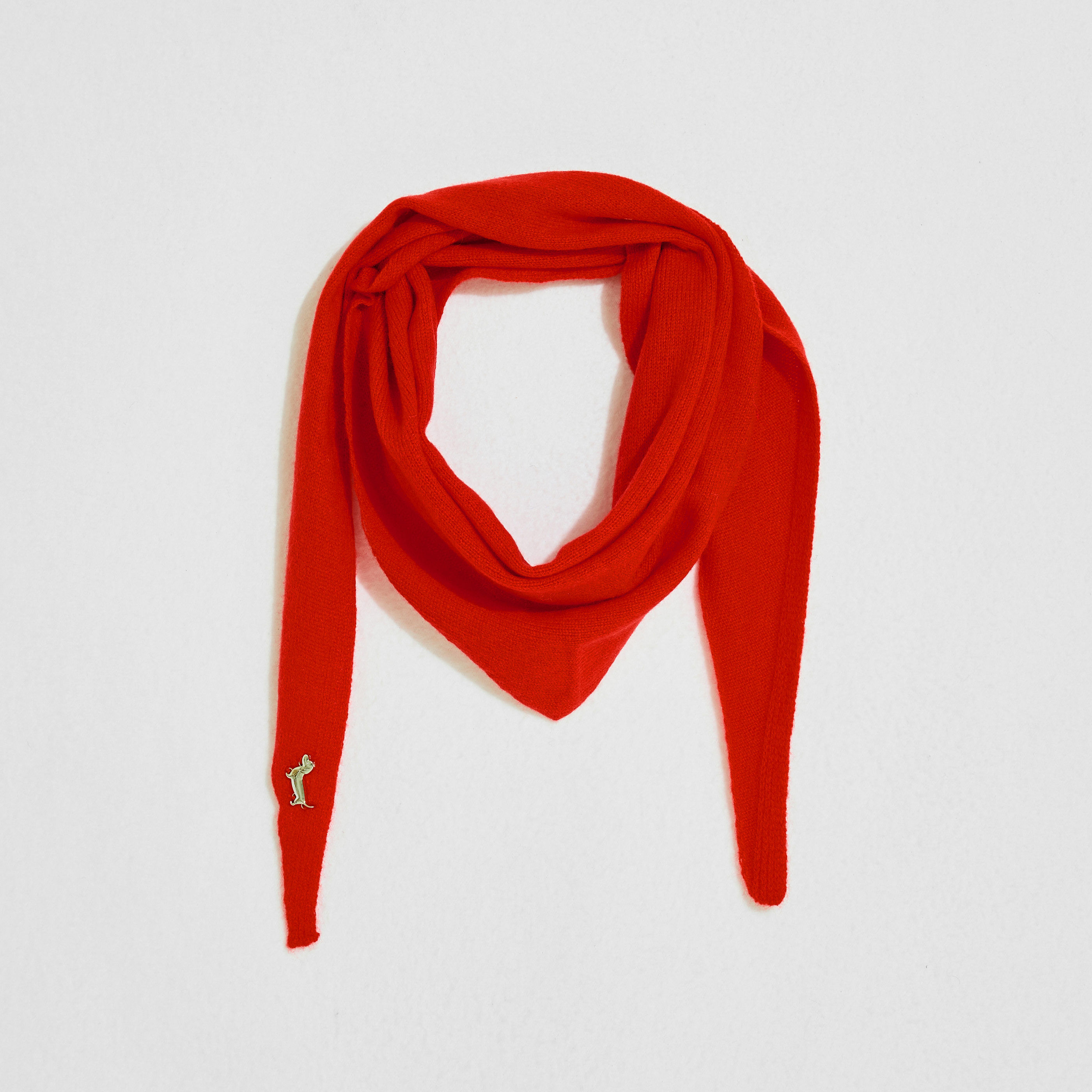 &Eacute;charpe triangle en laine femme