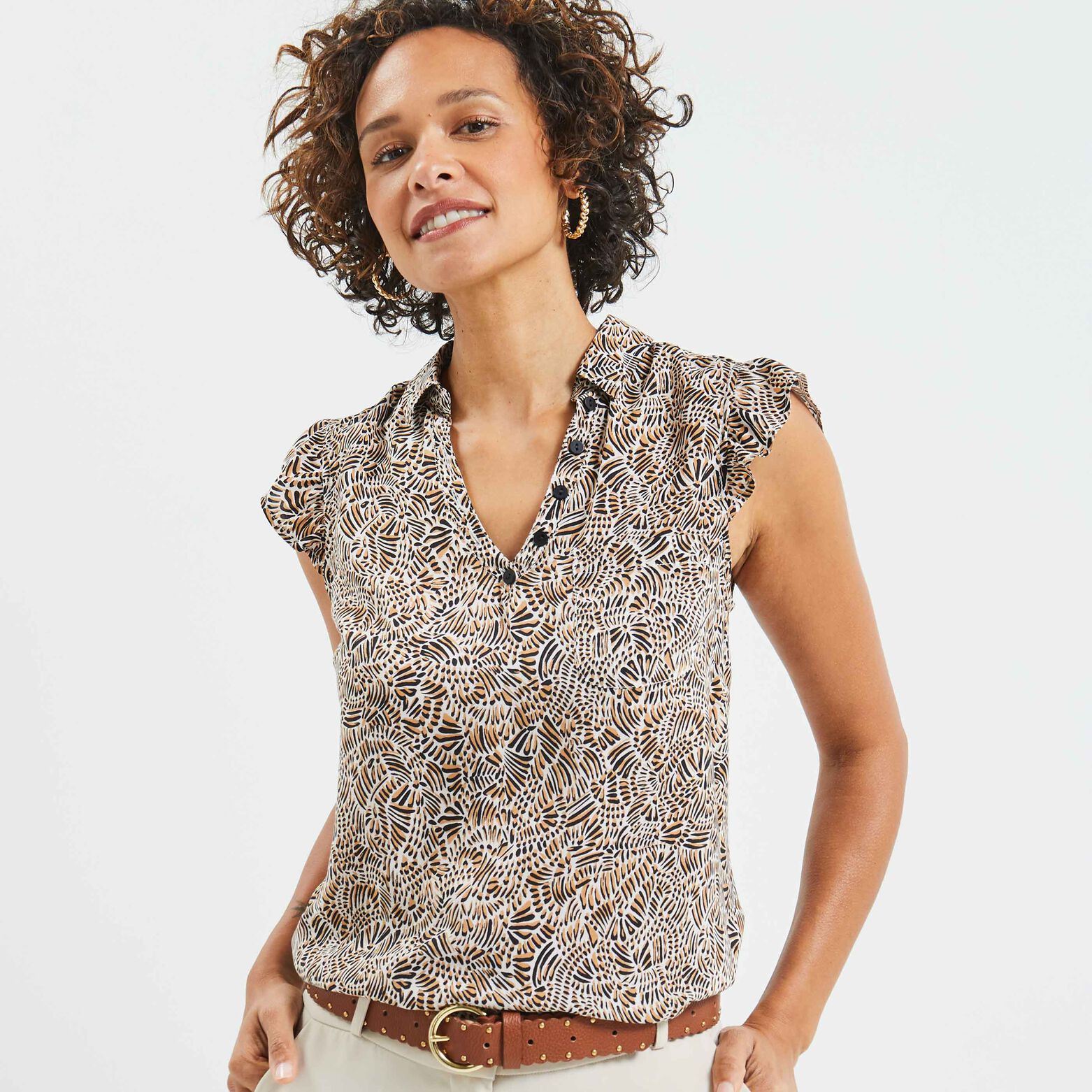 Blouse imprimée femme