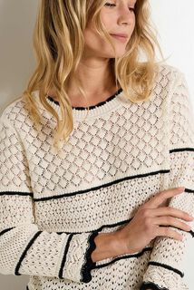 Pull col rond femme