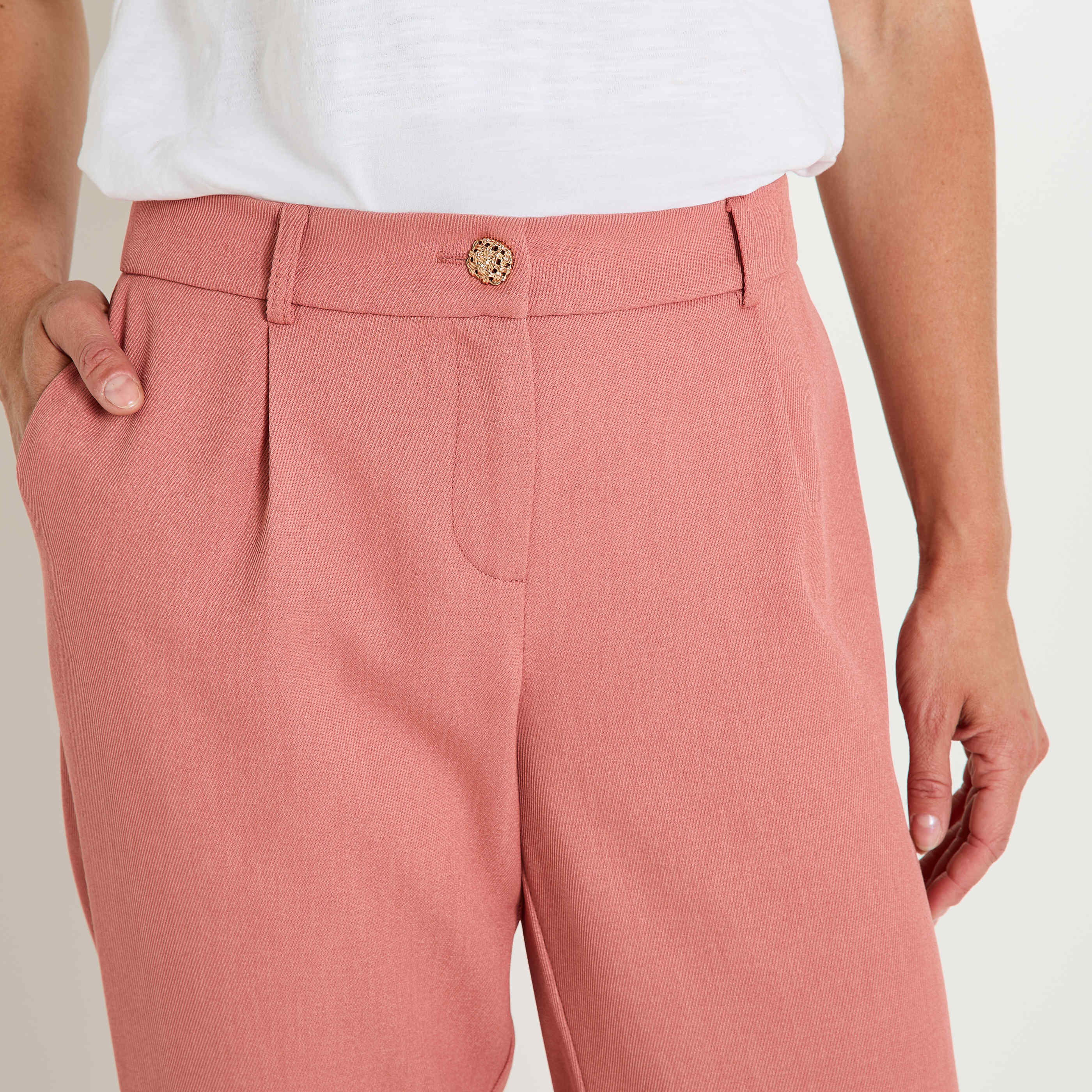 Pantalon raccourci femme