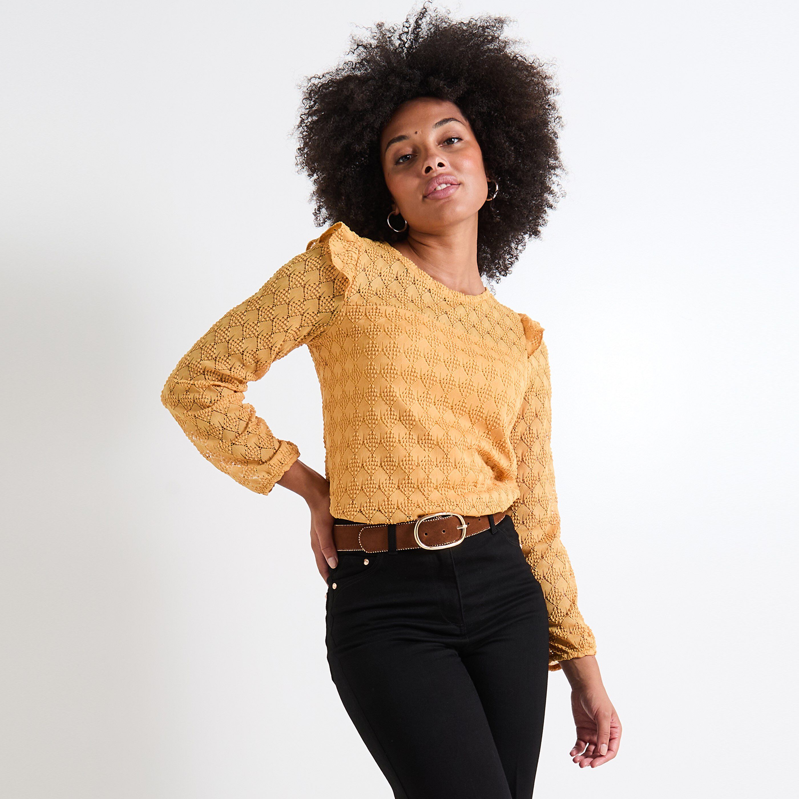 T-shirt col bateau femme