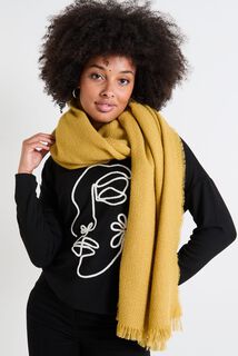 Echarpe unie brillante femme