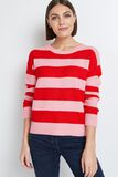 Pull Col rond à Rayures femme