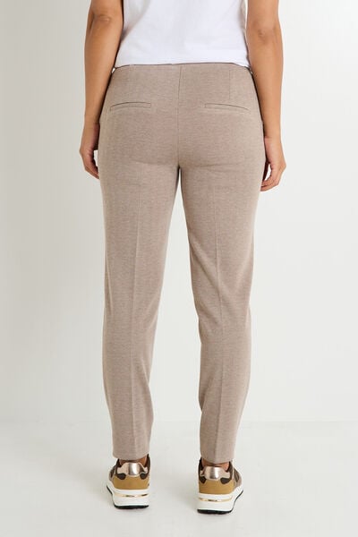 Pantalon cigarette en maille femme