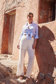 Pantalon crochet femme