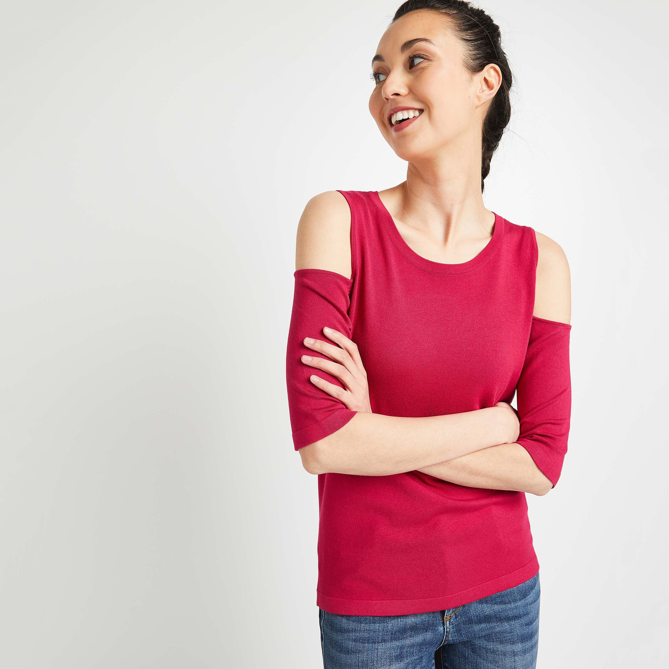 Pull paule ouverte femme Graindemalice