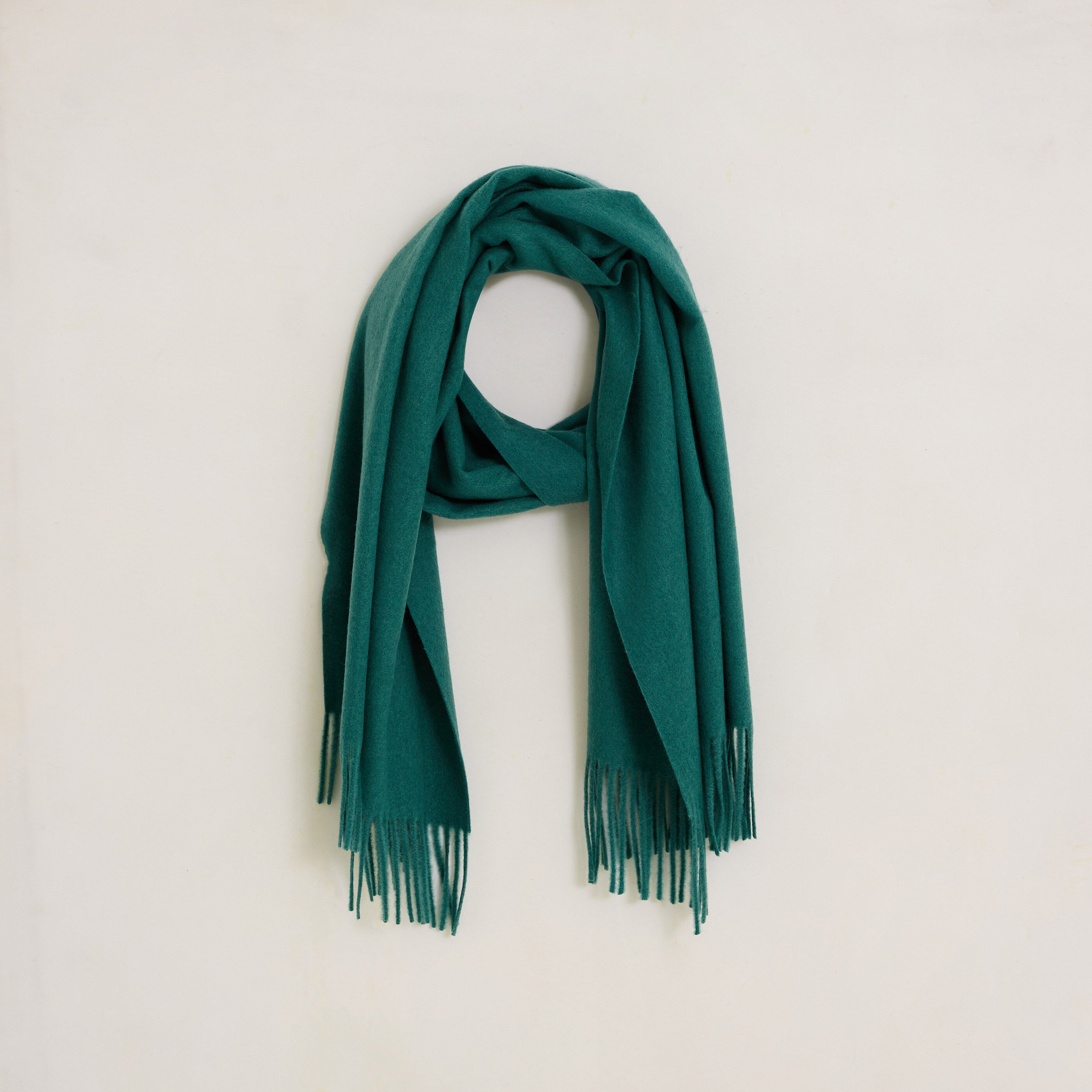 &Eacute;charpe unie &agrave; franges femme
