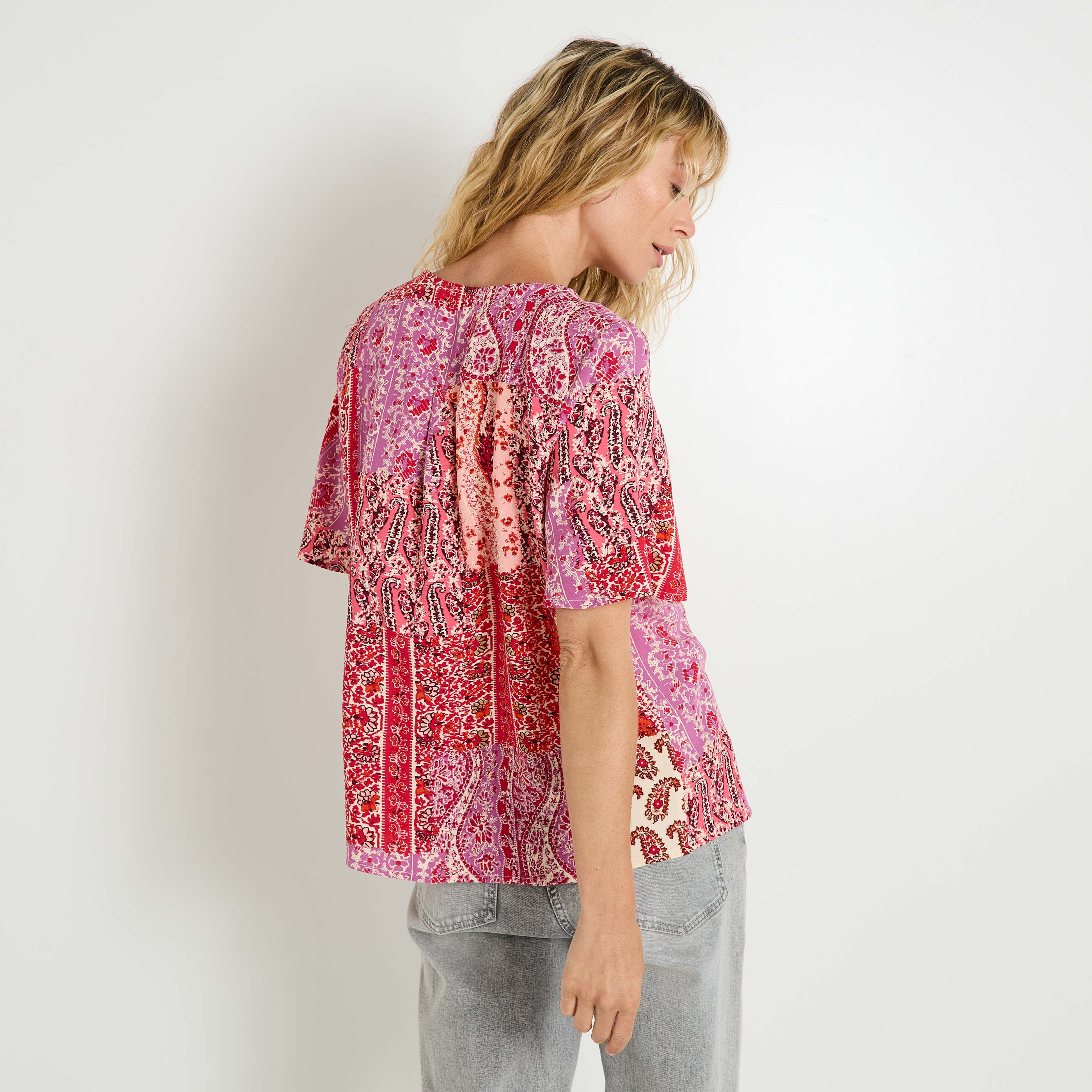 Blouse imprim&eacute;e femme