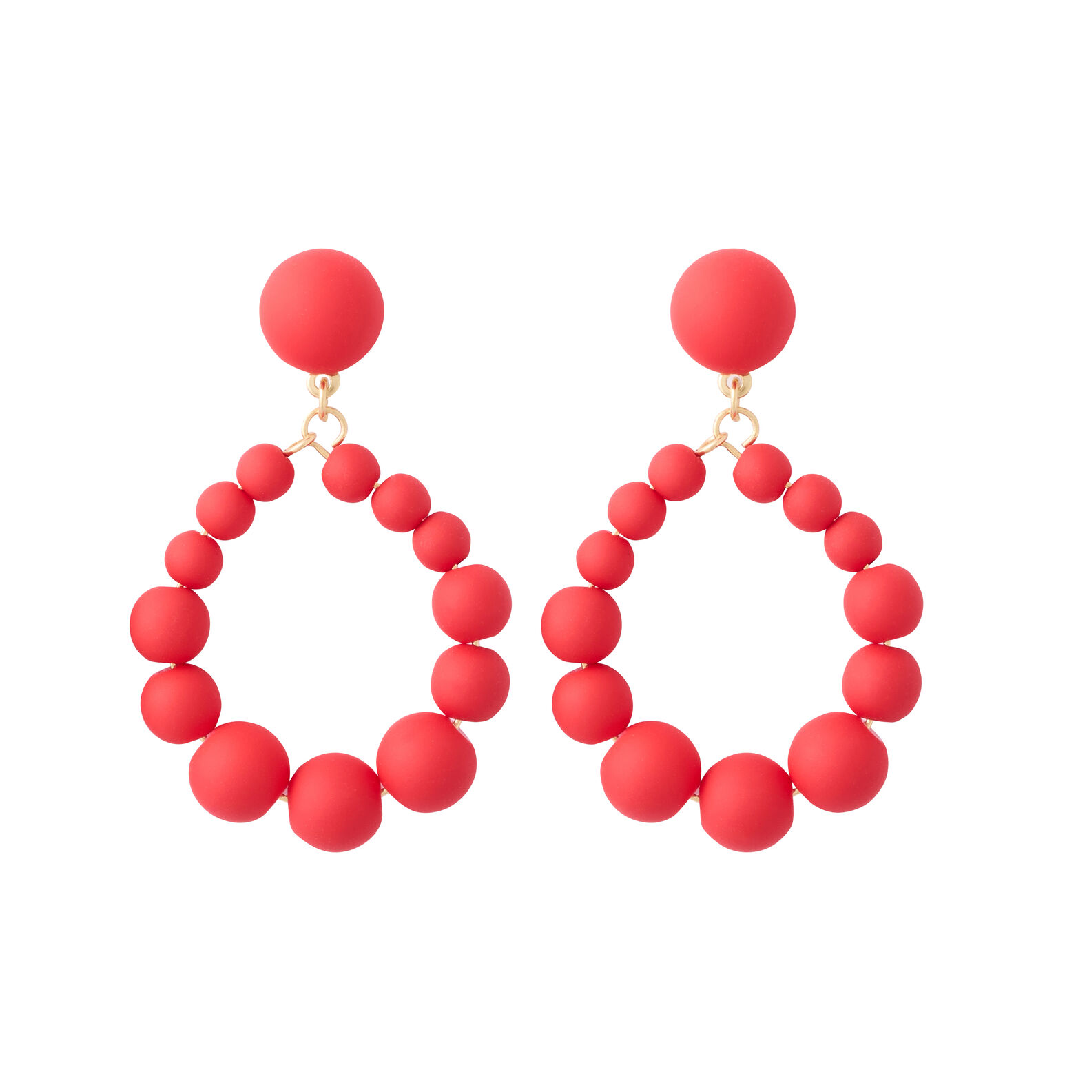 Boucles d'oreilles gouttes perlées 
