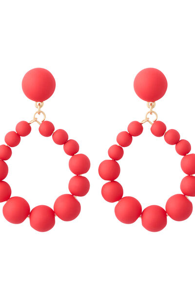Boucles d'oreilles gouttes perlées 