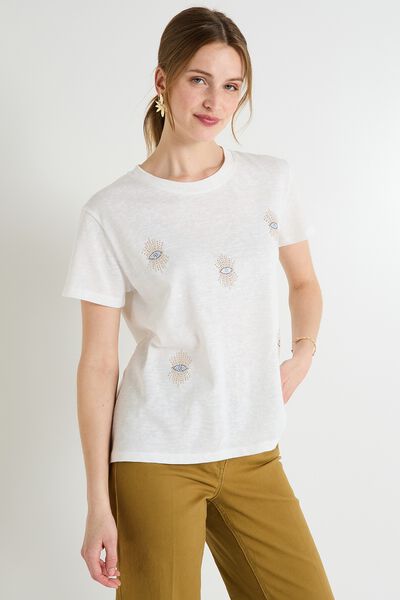 T-shirt col rond femme