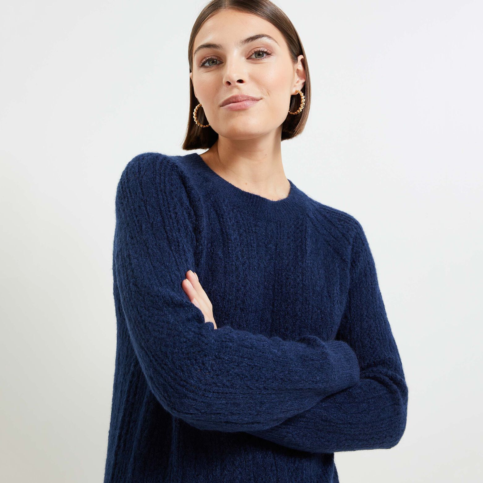 Pull tricot fantaisie femme