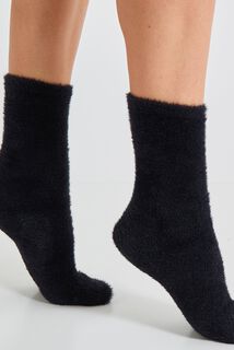 Chaussettes fluffy femme lot de 2 paires