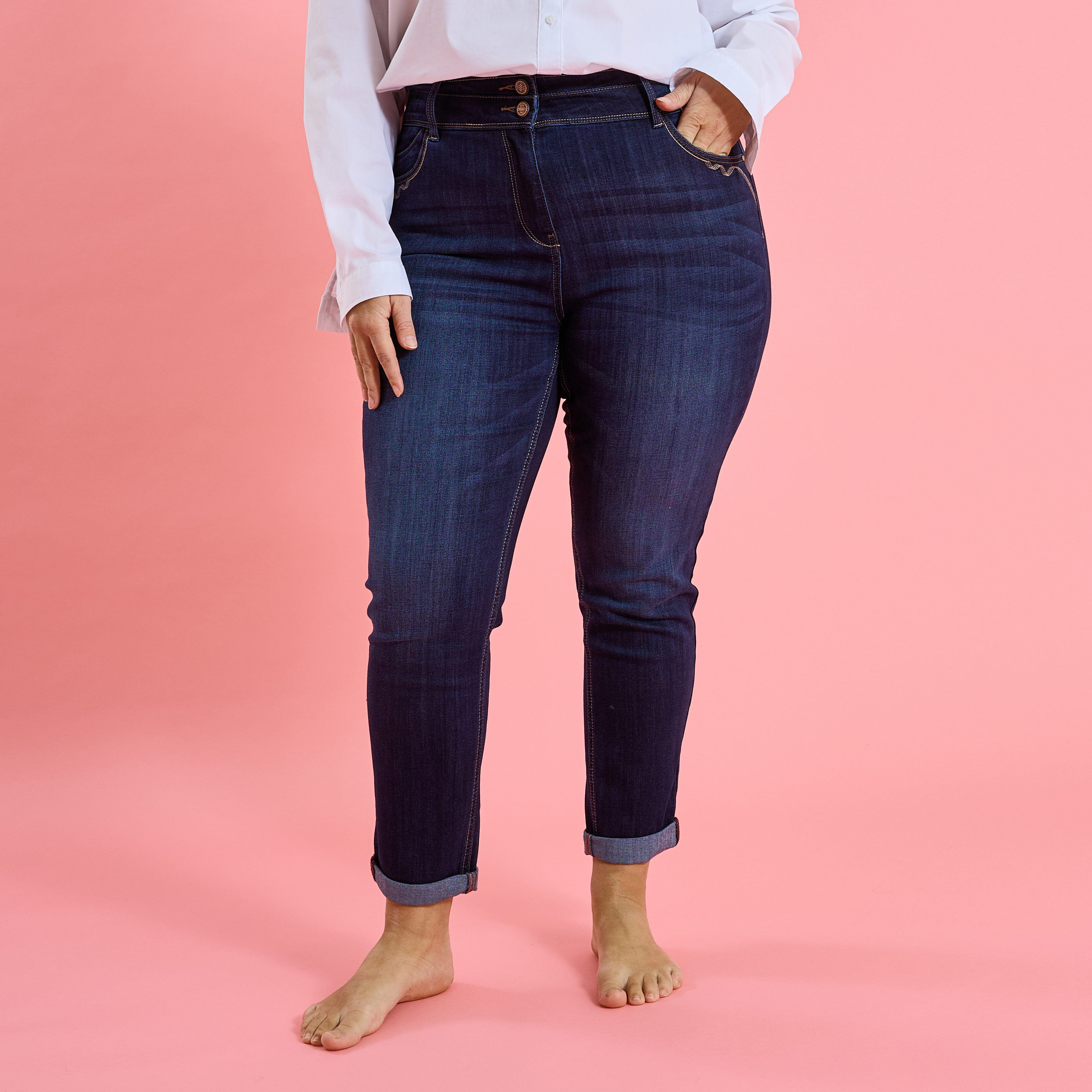 Jean slim raccourci HANOI R02 femme