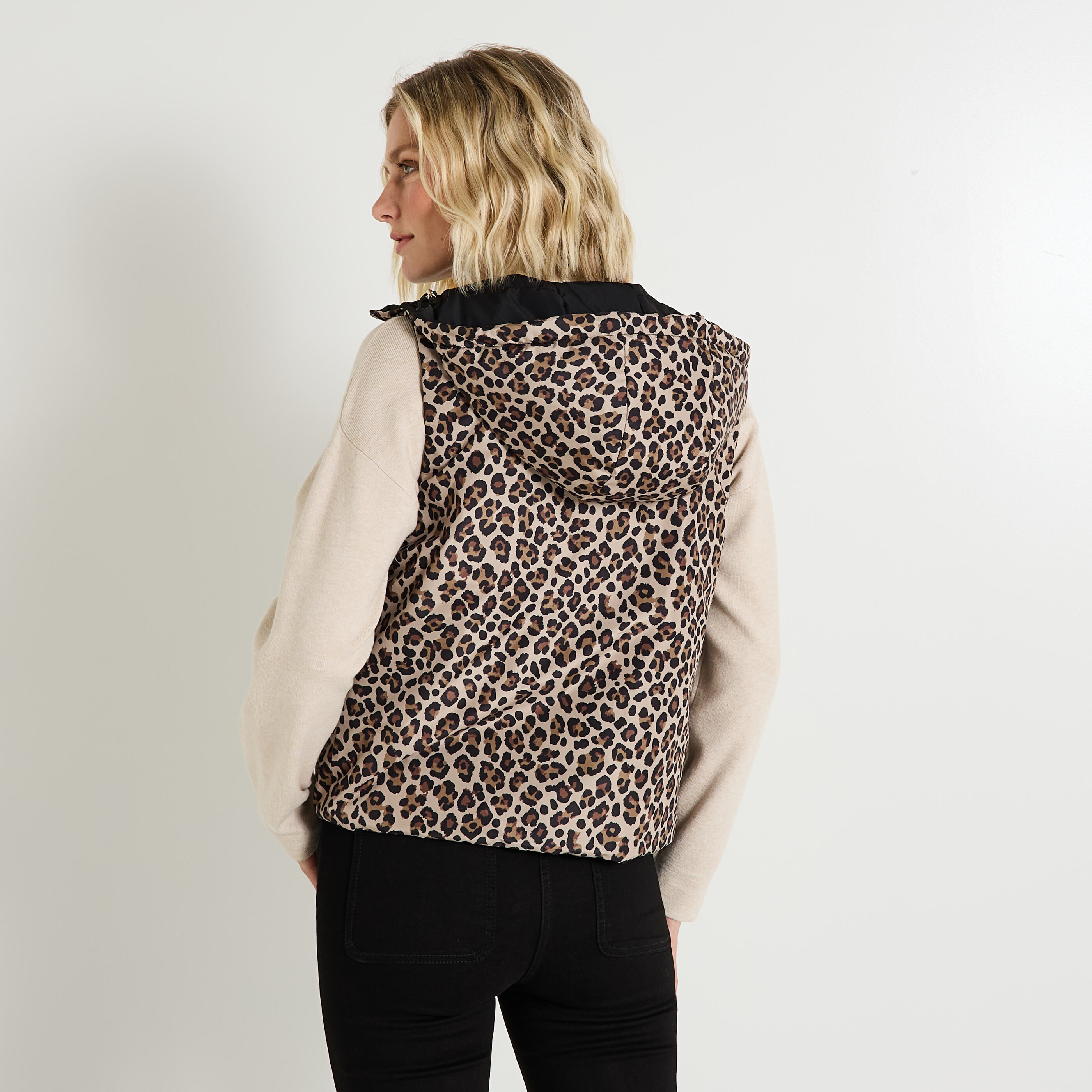 Doudoune sans manches r&eacute;versible femme