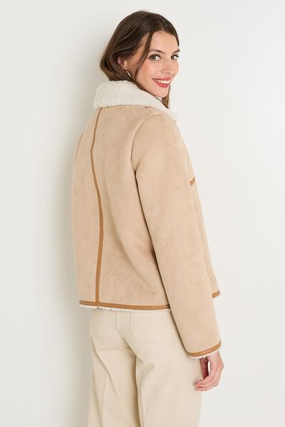 Manteau col montant femme