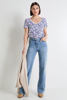 T-shirt col V femme