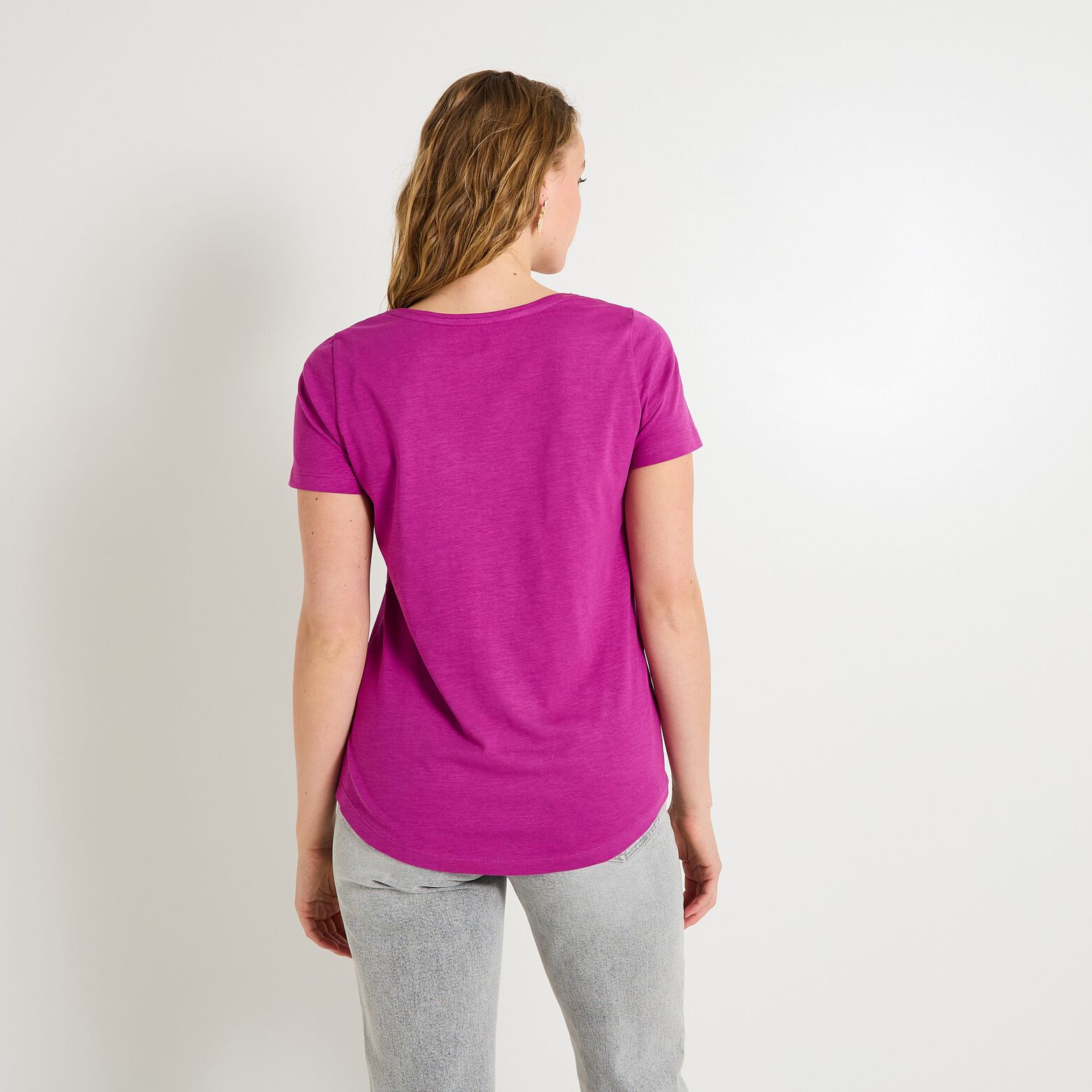 T-shirt col V femme